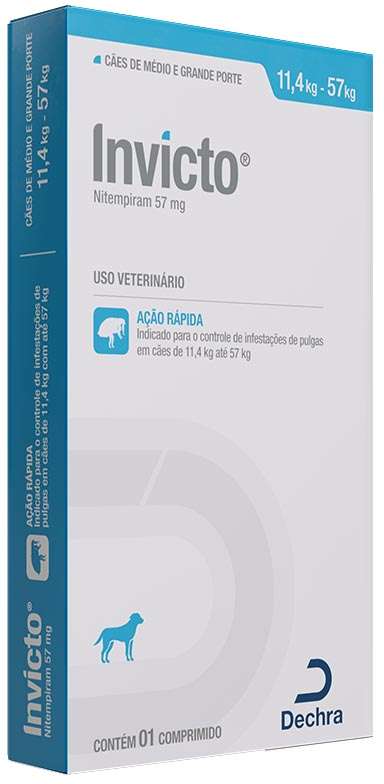 Antipulgas Dechra Invicto 57 mg para Cães