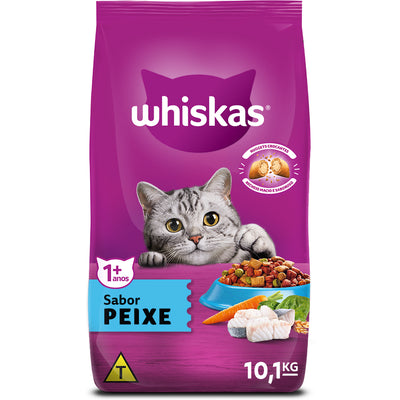 Ração Seca Whiskas Peixe para Gatos Adultos 10,1kg