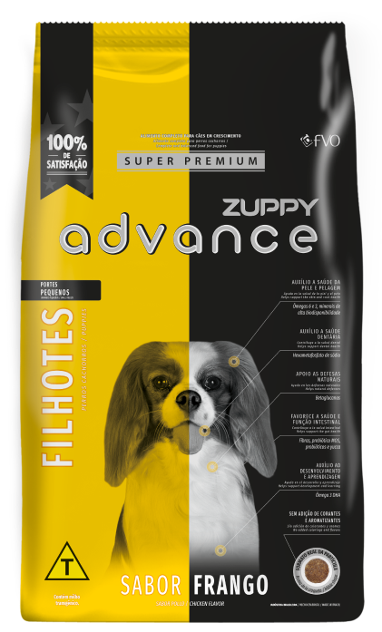 Ração Seca Zuppy Advance Frango para Cães Filhotes de Porte Pequeno