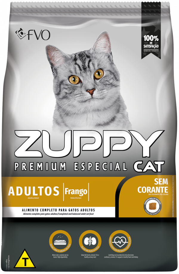 Ração Seca Zuppy Frango para Gatos Adultos