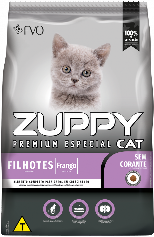 Ração Seca Zuppy Frango para Gatos Filhotes