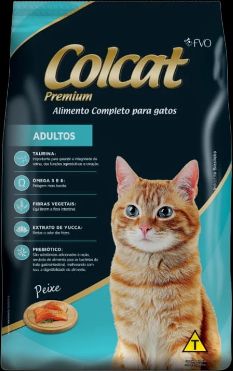 Ração Seca Colcat Peixe para Gatos Adultos